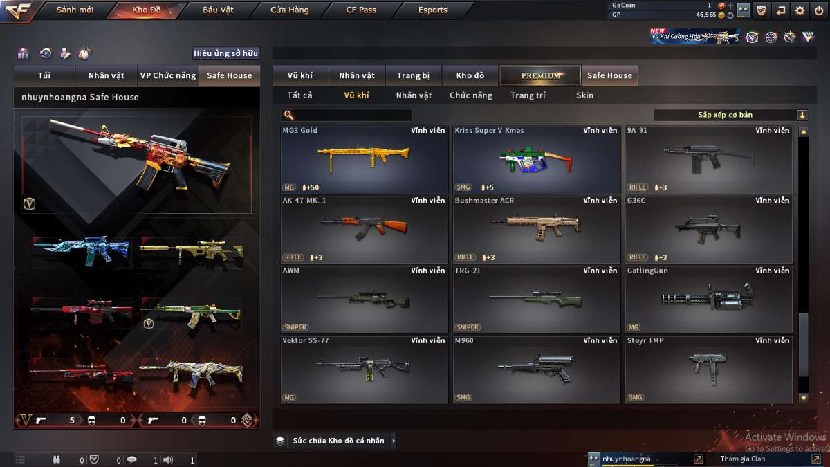 shop acc cf uy tin gia re